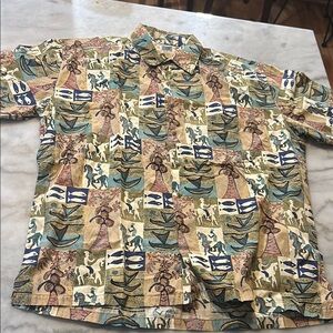 Men's Multicolor Casual Button Down Shirt